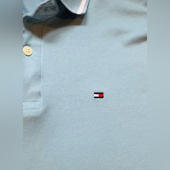 Tommy Hilfiger Light Blue Men’s Polo 👕Large - Picture 7 of 12